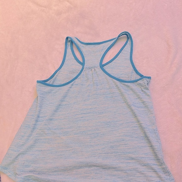 Blue/Teal Justice tank top (Live, Love, Creatively) - Picture 4 of 5